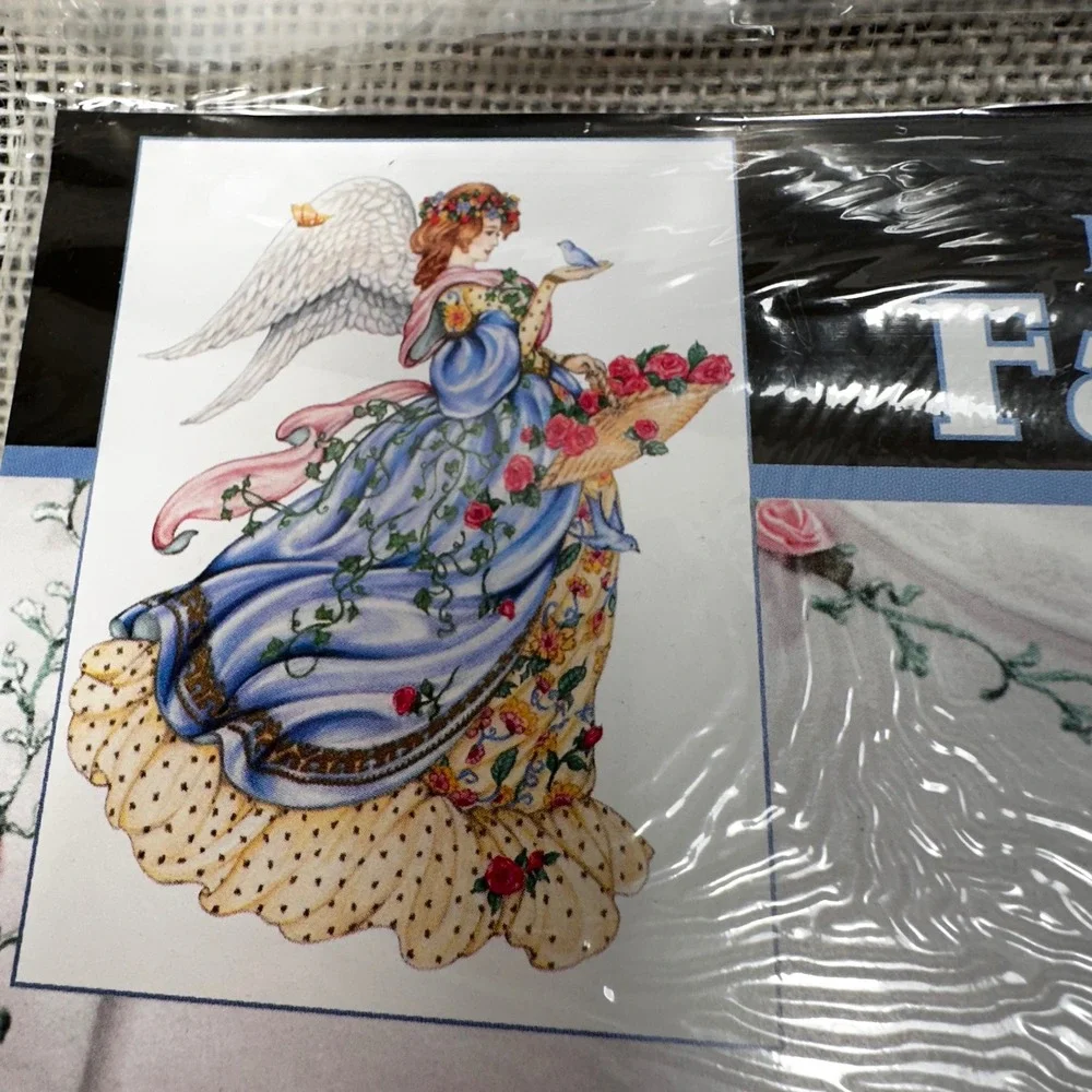 1994‎ Dimensions FashionArt Spring Angel Iron-On Transfer 80237 Laine Gordon NOS
